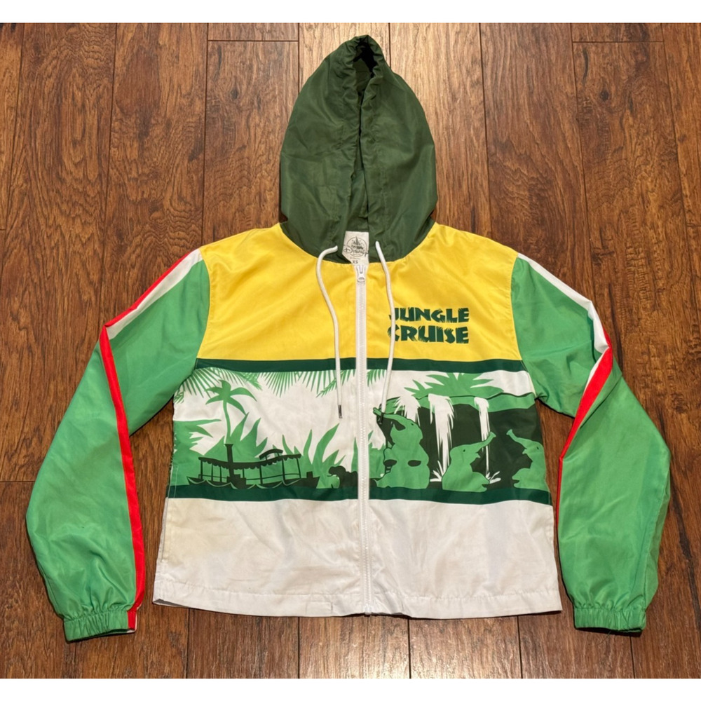 Disney Jungle Cruise Hooded Zip Windbreaker Rain Jacket - Women's Size XS